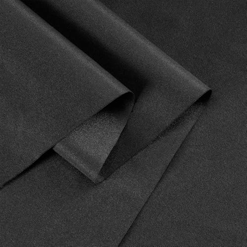 900D Waterproof Canvas Fabric by The Yard 59" W Upholster Fabric Water Resistant Material PU Coating for Outdoor Furniture Chair Cushion Cover Bags DIY Sewing (2 Yards, Black) - color: Black, size: 2 Yards (59" x 72")