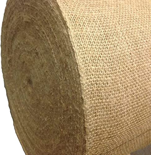 Sedona Designz 18" Wide Burlap Roll – 100% Natural Jute Fabric – 9 oz Upholstery-Grade – Biodegradable, Durable & Easy to Cut – Ideal for Crafts, Table Runners, Décor & Gardening (100 Yards) - size: 100 Yards