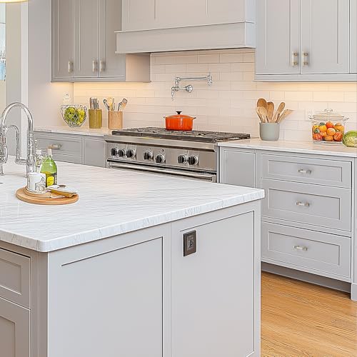 HOME EDIT Brushed Nickel&Gold Pulls Cabinet Handles 2-1/2 Inch 10 Pack - color: Brushed nickel and gold, size: 2-1/2 In Hole Center