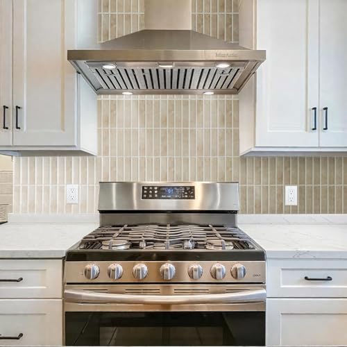 3D Peel and Stick Backsplash, 11.61'' x 11.61'', Beige, Marble - color: Beige, Marble, size: 11.61 X 11.61 Inches (Pack of 10)