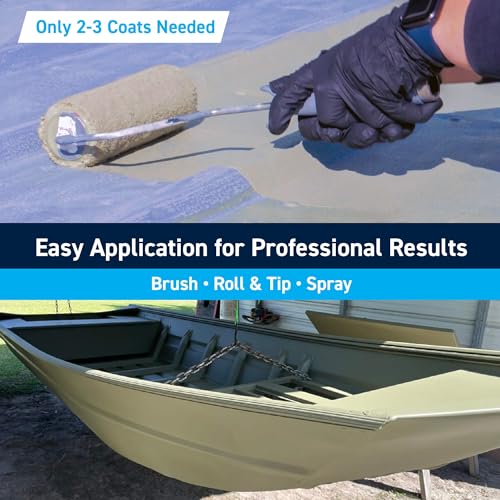 TotalBoat Aluminum Boat Marine Topside Paint - Khaki Quart - color: Khaki, size: 32 Fl Oz (Pack of 1)