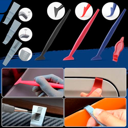 Arayker Car Wrap Tool Kit Vehicle Wrapping Tools Vinyl Wrap Applicator Kit