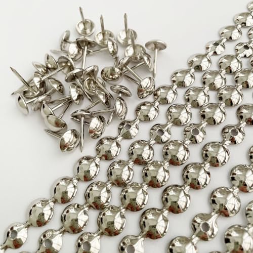 5Meters Upholstery Tacks Strips/Decorative Nail Trims(9.5mm Nickel) - color: 9.5mm Nickel