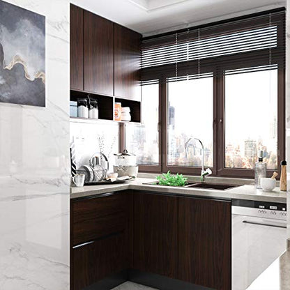 48x78inch Extra Wide Dark Brown Wood Grain Wallpaper Peel and Stick Thick Matte Black Walnut Textured Contact Paper Waterproof Self Adhesive Furniture Stickers Vinyl Wall Stickers Chocolate Brown - color: Chocolate Brown, size: 48" x 78"