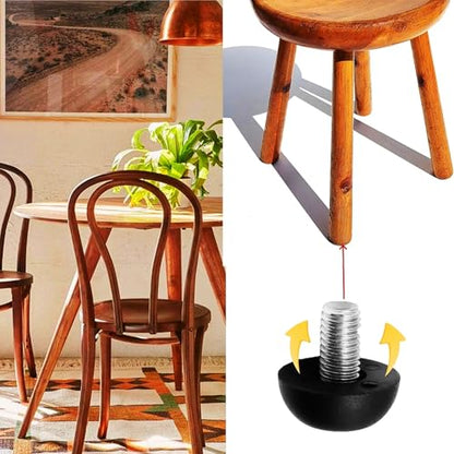25Pcs 8mm x 1.25 M8 Adjustable Furniture Legs Feet, Stainless Steel Table Levelers Outdoor Screw in Leveling Feet for Patio Table, Chairs, Cabinet Desk and Stool - size: 25PCS