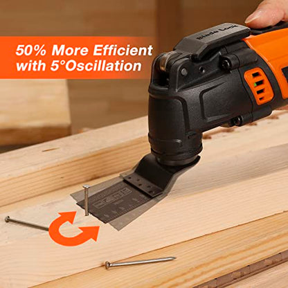 JORGENSEN Corded Oscillating Multi Tool, Variable Speed with 16 PCS Blades