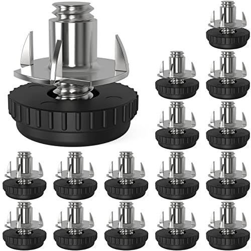 16 Pack 5/16" Stainless Steel Screw-in Furniture Levelers, Adjustable Furniture Levelers Screw in Threaded,T- Nut Kit Threaded Leveling Feet Glides for Table, Chair, Furniture Legs - color: 16 Pack (With T-nuts)