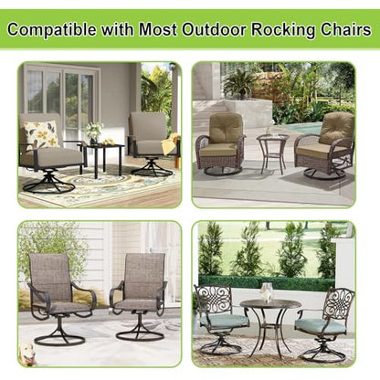 OwnMy 2 Pack Patio Rocking Chair Fiberglass Spring Plates Replacement Parts