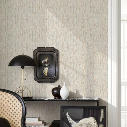 JiffDiff Woven Wallpaper Peel and Stick 17.3" x 120" Colorful Paint Grasscloth Contact Paper Textured Waterproof Self Adhesive Stick on Wallpaper(14.4 sq. ft Gray) - color: Gray, size: 17.3" x 120"