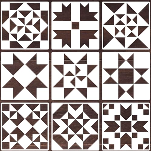 Barn Quilt Stencils for Crafts 12” Quilt Block Stencil - style: Quilt Block