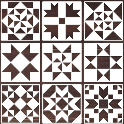 Barn Quilt Stencils for Crafts 12” Quilt Block Stencil - style: Quilt Block