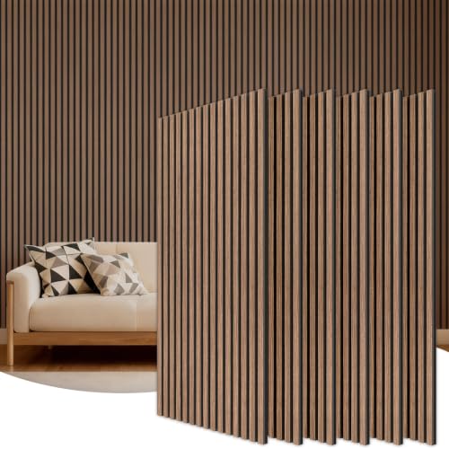 TONOR Wood Wall Panels for Interior Wall Decor-6 Pack 47.2" x 23.6" - color: Walnut, size: 6 PCS