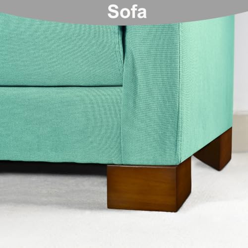 Wood Furniture Legs, Triangle Wood Legs for Couch Sofa Table Dresser Pack of 4 (4 inch) - size: 4 inch