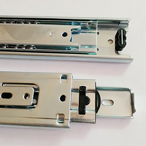 6 inch Length Full Extension Drawer Slides Telescopic Ball Bearing Slide Rail for Furniture 1 Pair (Pack of 2) - size: 6 Inch (Pack of 2)