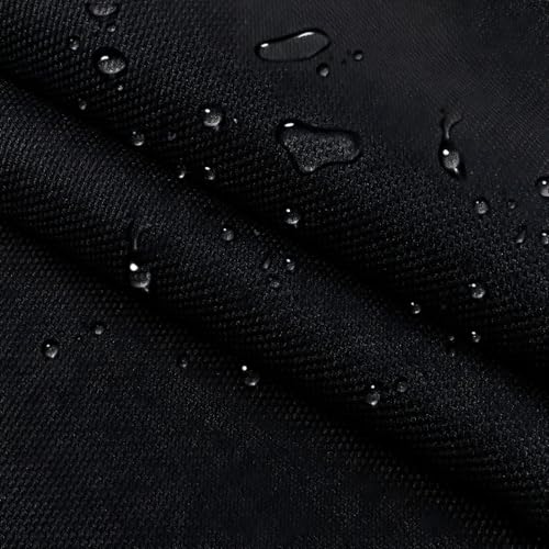 Waterproof Canvas Cloth Fabric by The Yard 60" W 600D Oxford Polyester Upholster Fabric Water Resistant Material for Outdoor Furniture Chair Cushion Cover DIY Sewing (3 Yards, Black) - color: Black, size: 3 Yards