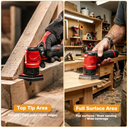 102PCS Detail Sander Sandpaper: Compatible with Milwaukee M12