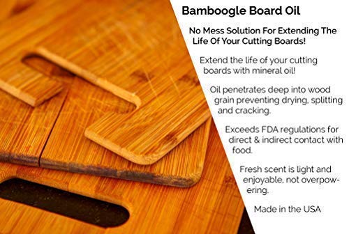 Food Grade Mineral Oil For Cutting Boards - No Mess Cutting Board Oil With Easy Applicator