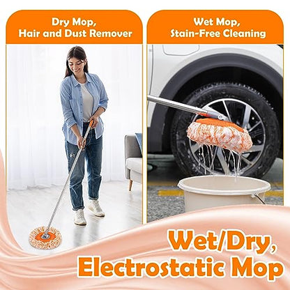 Keyloland Wall Mop, Primium 68” Wall Cleaner, High-Quality Baseboard Cleaner, Professional-Grade Baseboard Cleaner Tool with Handle, Superior Quality Dust Mop, Efficient cleaning tools