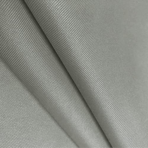 Waterproof Canvas Fabric by The Yard 600D Upholstery Outdoor Fabric 58”W - color: Silver Grey, size: 10 Yards 58" x 360"