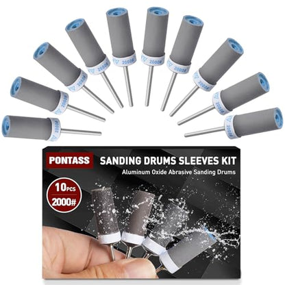 2000 Grit Sanding Stick,10 Pcs Sanding Drums for Dremel Rotary Tool - size: 2000 Grits