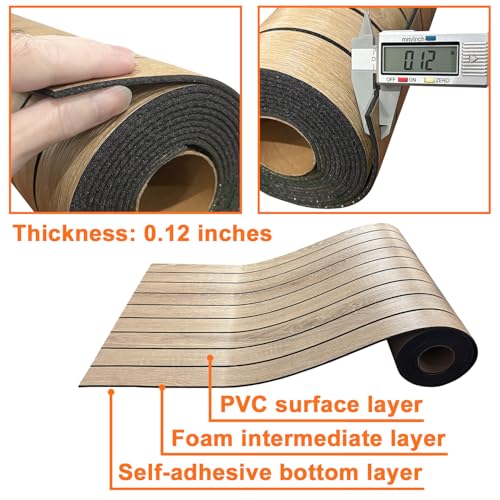 YLL YLL PVC Slat Wall Panel Peel and Stick 118"x 15.7" Faux Oak Grain Wood Slat Panel Self-Adhesive Wallpaper Soundproof 3D Wall Panels - color: Oak, size: 15.7" x 118"