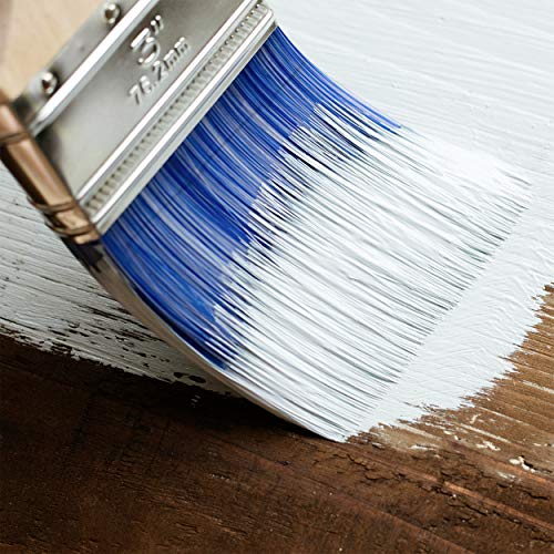 Bates - 2 Pack, Wood Handle, Paint Brushes Set, Professional House, Trim, Sash Paint Brush - color: Wood Handle Angle/Flat, size: 2 Pack, 2.5” & 3”