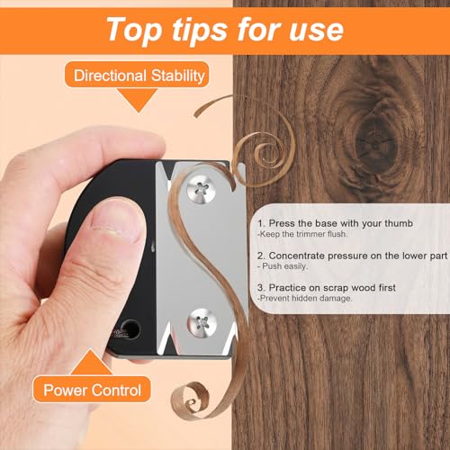 Stainless Steel Mini Edge Banding Trimmer with Replacement Blade