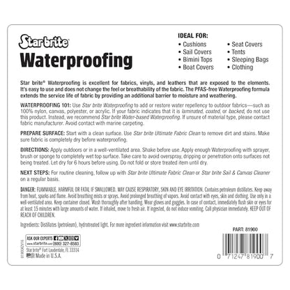 STAR BRITE Waterproofing - PFAS Free Spray & Stain Protection - color: 1 Gallon