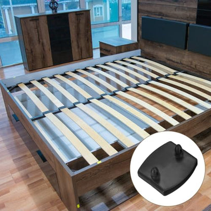 uxcell 12Pcs 50mmx9mm Plastic Bed Slat Center Caps Bed Slat Cover Black - color: Black, size: 50mm x 9mm