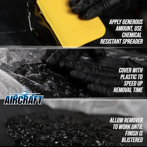 KLEAN-STRIP Aircraft Paint Remover, Professional Grade Paint Stripper for Cars & Metal Surfaces, VOC Compliant, 1 Gallon