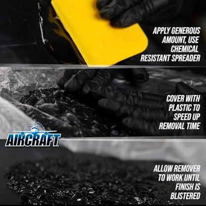 KLEAN-STRIP Aircraft Paint Remover, Professional Grade Paint Stripper for Cars & Metal Surfaces, VOC Compliant, 1 Gallon
