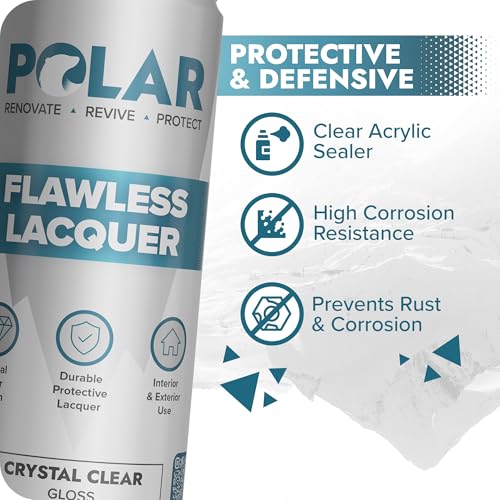 Polar Clear Gloss Flawless Lacquer Spray - 6 x 13.5 Fl Oz - color: Clear Gloss, size: 13.5 Fl Oz (Pack of 6)
