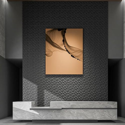 Art3dwallpanels 33 Pack 3D Wall Panels Diamond, Black, 12''x12'' - color: Black, size: 33 Pack
