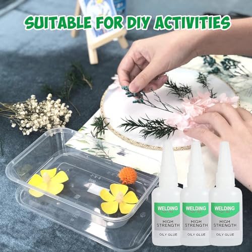 Wood Glue, 3Pcs Welding High-Strength Oily Glue, Jue Fish Glue, Universal Super Glue for Wood Working, Metal, Ceramics, Leather, Glass, Shoes, Instant Bonding, Strong Adhesion, Repairs Last Long Time