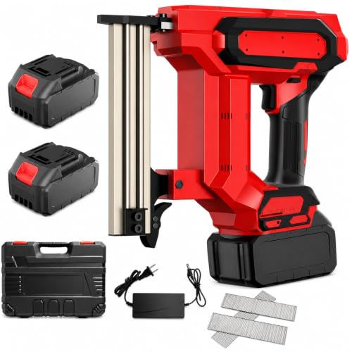 Heavy Duty Cordless Brad Nailer with 4500 Nails, 21V Battery Powered