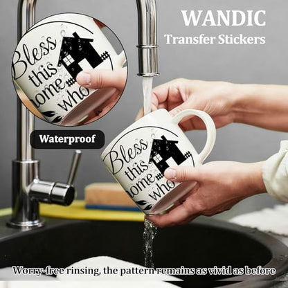 WANDIC 3 Sheets Encourage Copywriting Rub On Transfer Stickers Scrapbook Stickers Window Decals Waterproof Decals for DIY Furniture Photo Albums,15 * 30cm - color: Family Encouragement Text, size: 3 Sheets