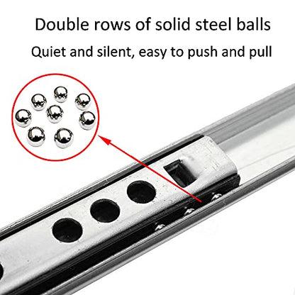 ETOPARS 5 Pairs 10" Heavy Duty 17mm Drawer Runners Slide Ball Bearing - size: 10" / 246mm