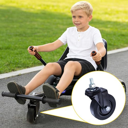 4 Inch Stem Caster Wheel Heavy Duty Threaded Quiet 360° Swivel Caster for Cart,Furniture,Office Desk Chair,Caster,Workbench,Garage Storage,Tool Cabinet Wheels Replacement