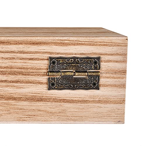6 Sets Retro Hinges Hasp Latch Buckle with Hinges for Tool & Jewelry Boxes - color: K5_4