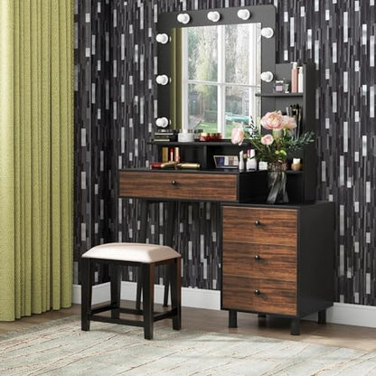 Midcard 10 Sheet Peel and Stick Backsplash Tile, Stick on Tiles for Backsplash Kitchen, Bathroom, Laundry Room, Camper, Fireplace. - color: 20Trapezoidal Black Grey Wood with Metal Silver