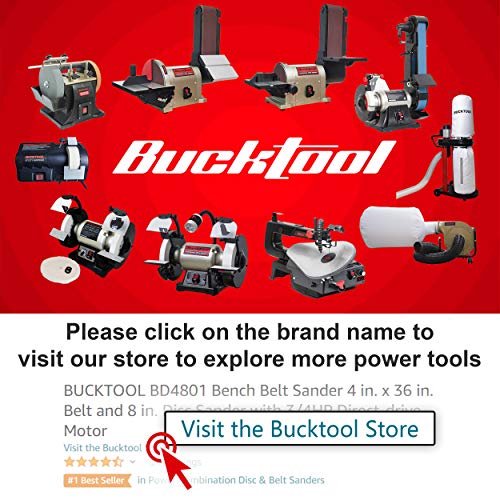 BUCKTOOL Bench Belt Disc Sander for Woodworking,4x36" Belt,8" Disc,5A - size: 3/4 HP & 4"x36" & 8"