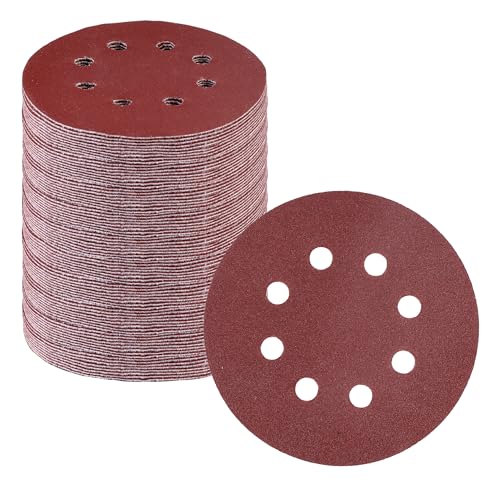 WORKPRO Sanding Discs, 5-Inch 80 Grit 8-Hole Hook and Loop, 150 Pack - style: 150PCS 5 Inch 80 Grit