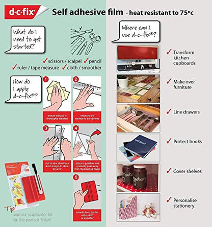 d-c-fix 346-0411 Decorative SelfAdhesive Film, Calvados Wood, 17" x 78" Roll - size: 17"W x 78.7"L