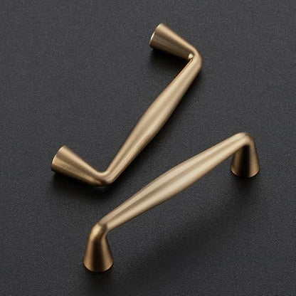Ravinte Champagne Bronze Cabinet Handles Solid Handles,3 Inch,10 Pack - color: Champagne Bronze, size: 3 Inches Hole Center