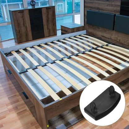 uxcell 12 Pcs 50mm x 9mm Plastic Bed Slat End Caps, Bed Slat Cover Black - color: Black, size: 50mm x 9mm