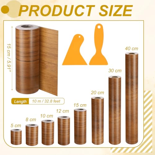 PATIKIL Wood Grain Repair Tape 6"x33" for Furniture Ash-Tone Grain - color: Ash-Tone Grain, size: 6"x33'