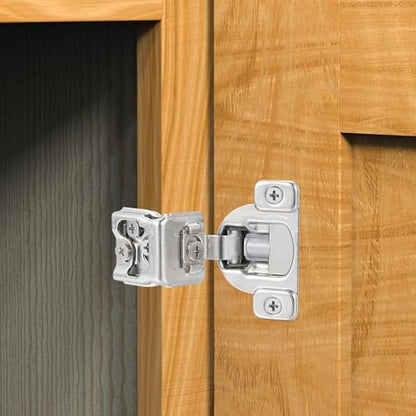 Soft Close Cabinet Hinges for Kitchen, 1-3/8” Overlay, 4 Pack - size: 1-3/8 Inch Overlay