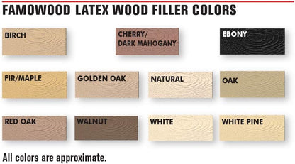 FamoWood 40022126 Latex Wood Filler - Pint, Natural 24 Oz. | Pack of 2 - size: Pack of 2