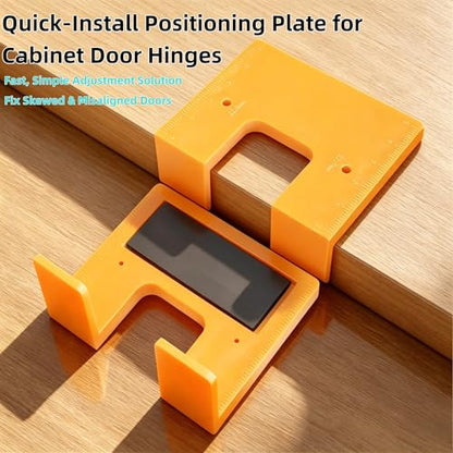 Cabinet Door Hinge Installation Locator 2 Pack, 2mm Door Seam Strong Magnetic Hinge Fixed Locator, Precision Hinge Installation Tool, Suitable for Most Cabinet Doors