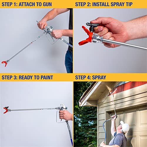 Graco 243043 Airless Paint Sprayer Tip Extension, 30 Inch, Tip Guard - size: 30 Inch